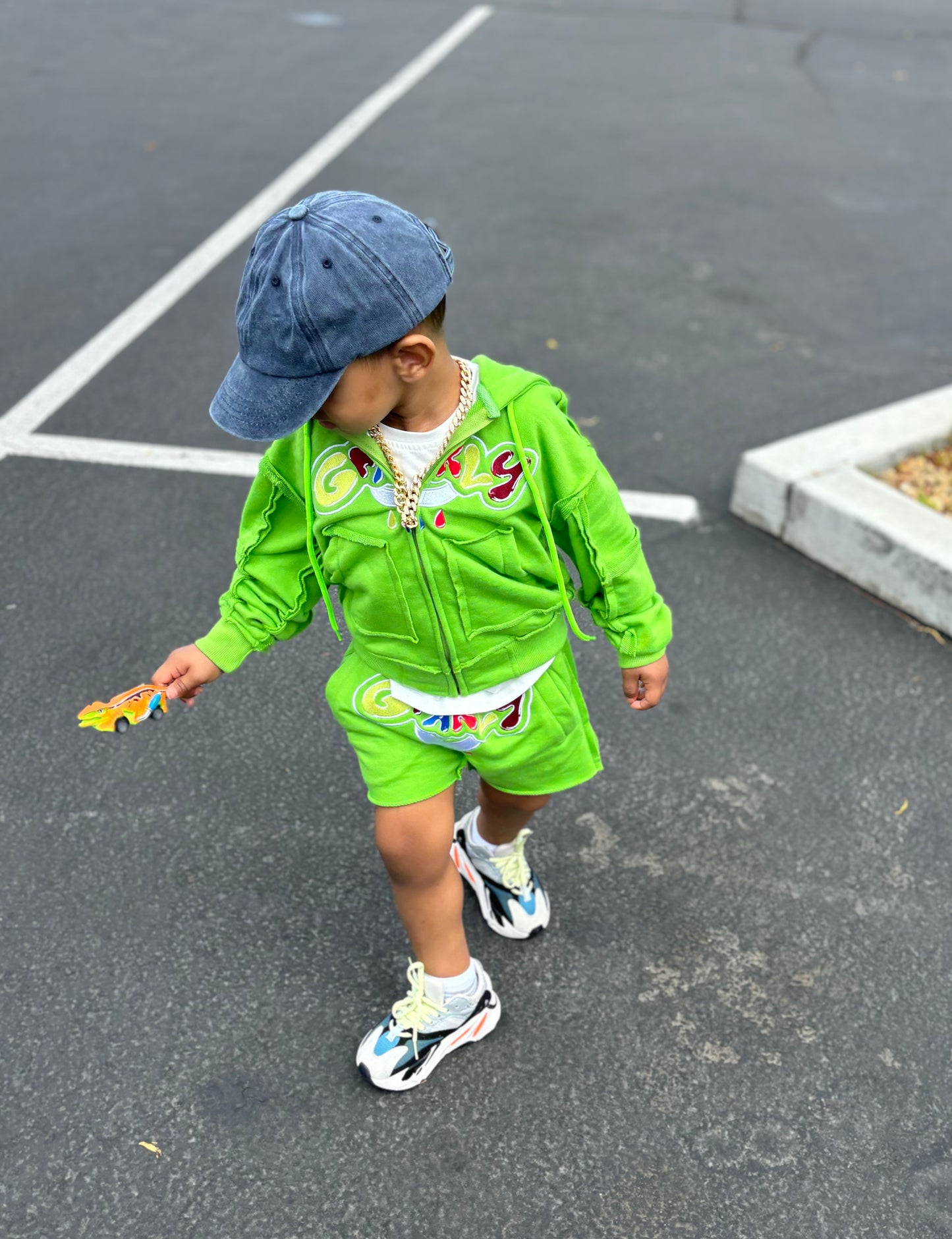 Shorts set green