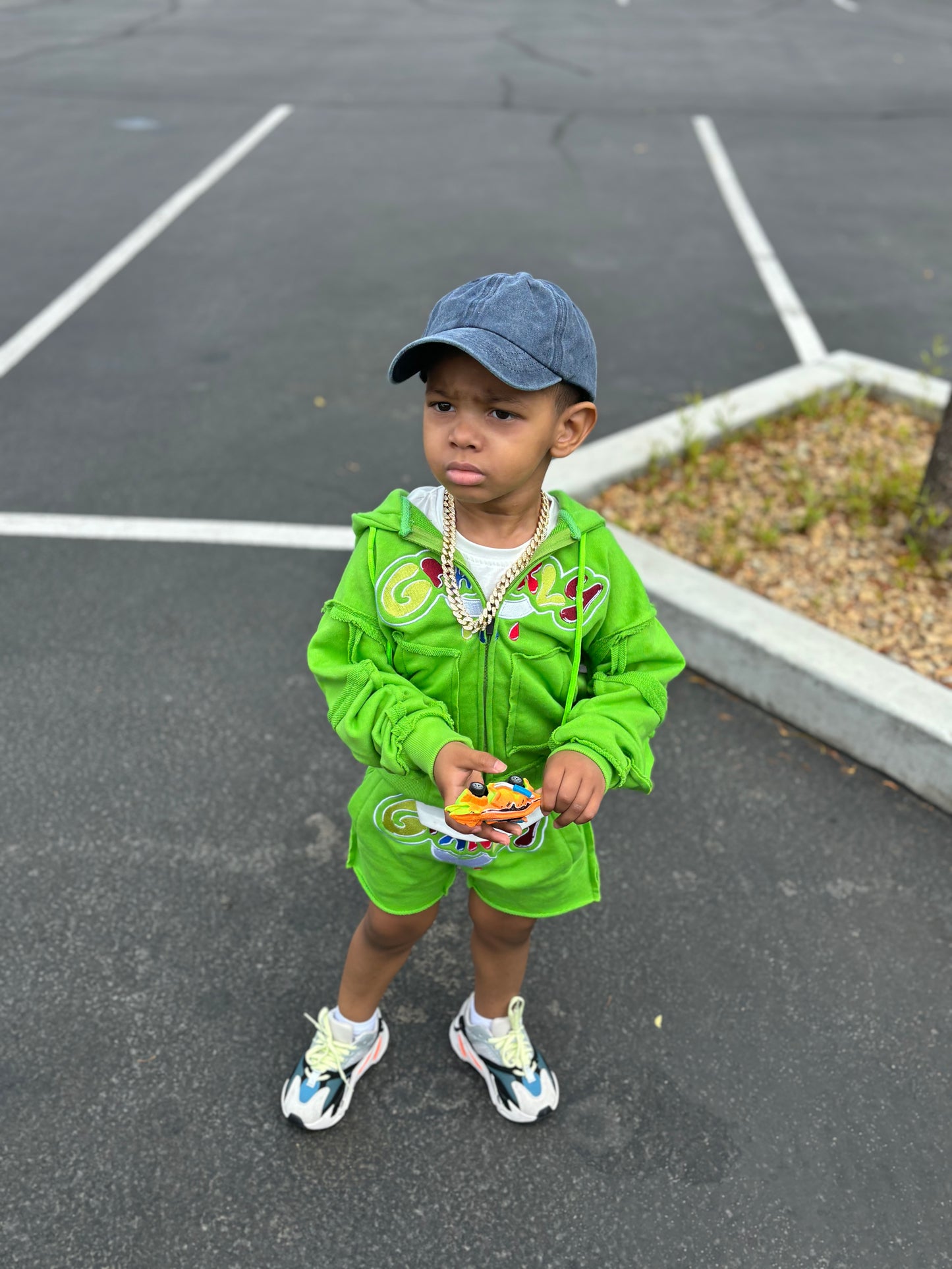 Shorts set green